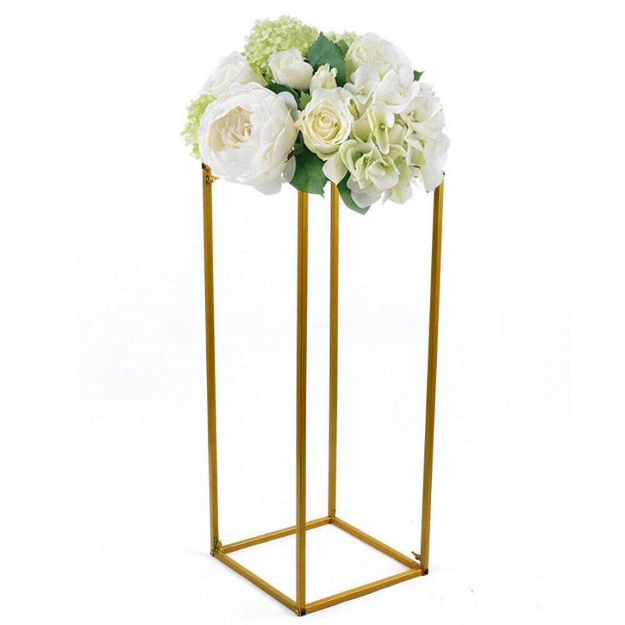 【並行輸入品】TFCFL 4/10個 ゴールド ウェディング フラワー スタンド メタル 花瓶 コラムスタンド 幾何学的 センターピース 花瓶_9
