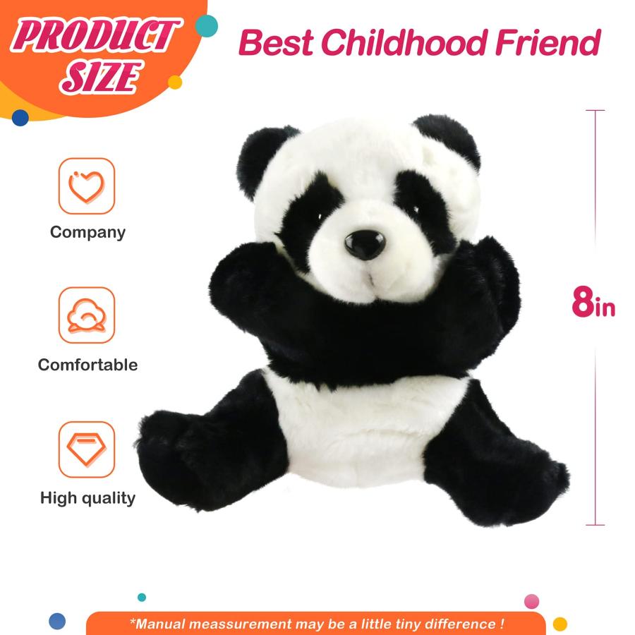 【並行輸入品】SpecialYou パンダ ハンドパペット ジャングルフレンズ ぬいぐるみ 動物おもちゃ 想像的な遊び 物語 教育 就学前 ローの画像