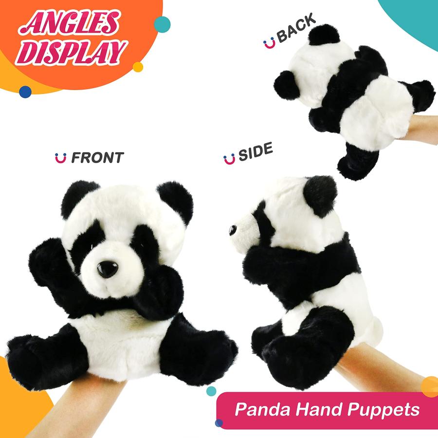 【並行輸入品】SpecialYou パンダ ハンドパペット ジャングルフレンズ ぬいぐるみ 動物おもちゃ 想像的な遊び 物語 教育 就学前 ローの画像