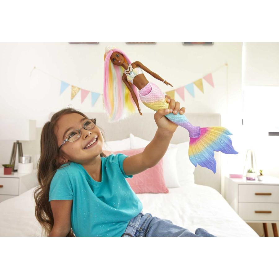 【並行輸入品】Mattel   Barbie Dreamtopia Rainbow Magic Mermaid Doll, Color Chanの画像