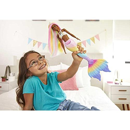 【並行輸入品】Mattel   Barbie Dreamtopia Rainbow Magic Mermaid Doll, Color Chanの画像