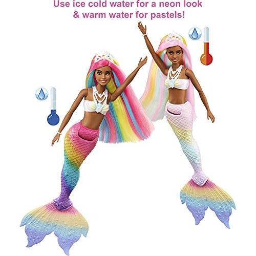 【並行輸入品】Mattel   Barbie Dreamtopia Rainbow Magic Mermaid Doll, Color Chanの画像