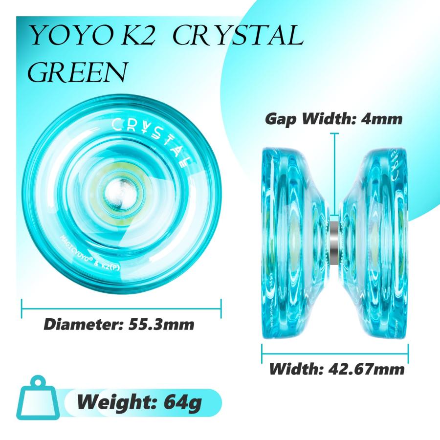 並行輸入品】MAGICYOYO K2 Plus クリスタル反応性ヨーヨ 子供用