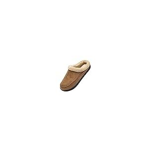 【並行輸入品】WOTTE メンズ モカシン スリッパ マイクロスエード フリース ファジー裏地 低反発素材 室内 屋外 US サイズ: 8 8.