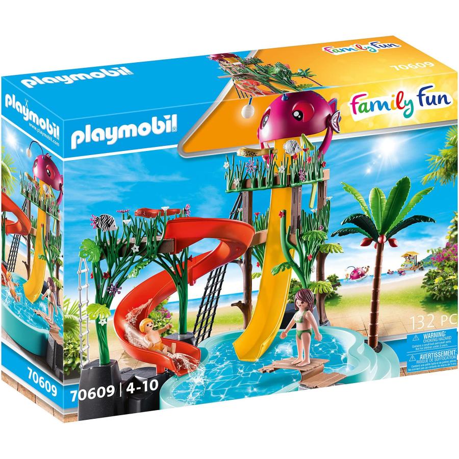 【並行輸入品】PLAYMOBIL Water Park with Slides Playmobil Water Park with Slidesの画像