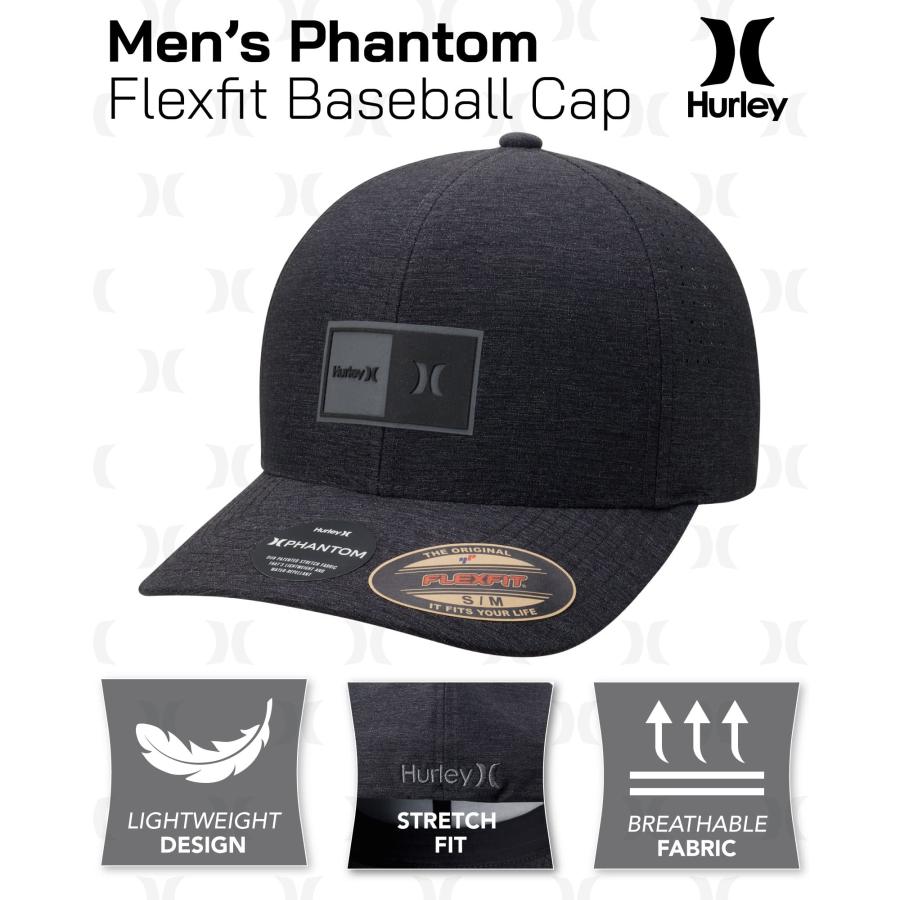 【並行輸入品】Hurley Men's Baseball Cap Phantom Advance Stretch Fitted Hat， U_3