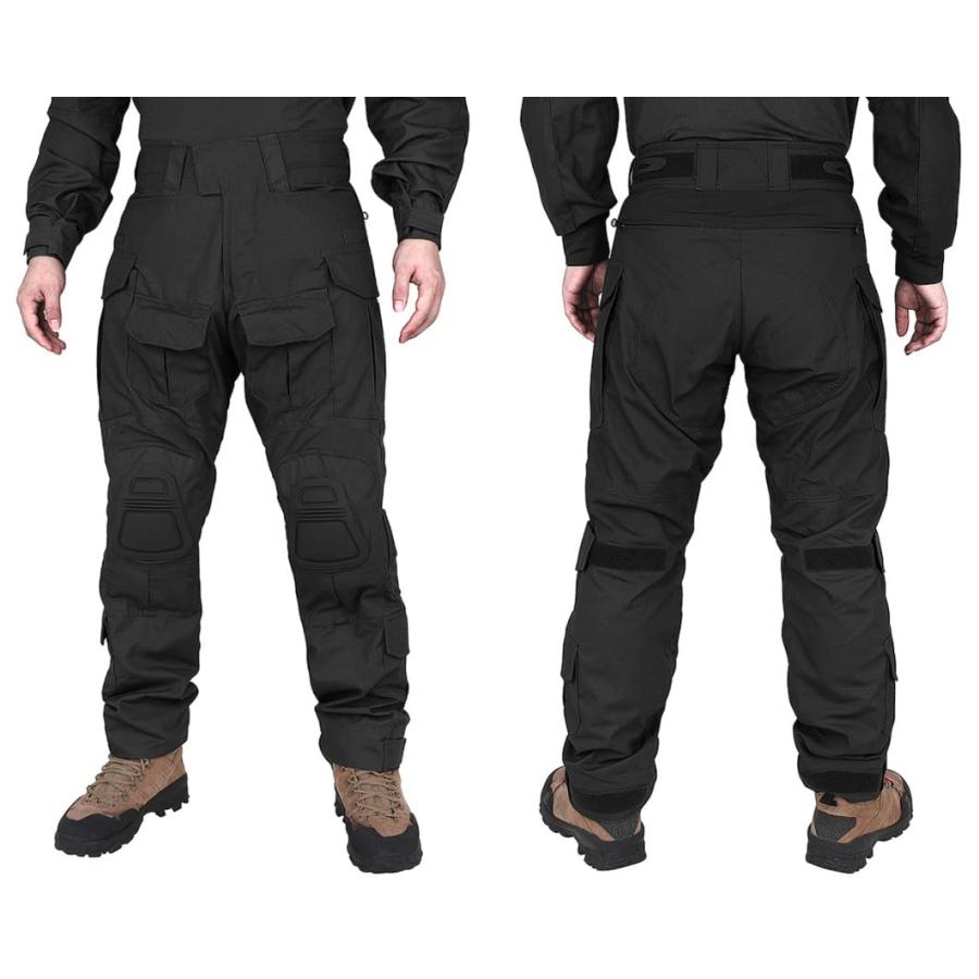 【並行輸入品】KRYDEX Tactical メンズ G3 コンバットパンツ 膝パッド付き 3X Large ブラック KRYDEX Tacti