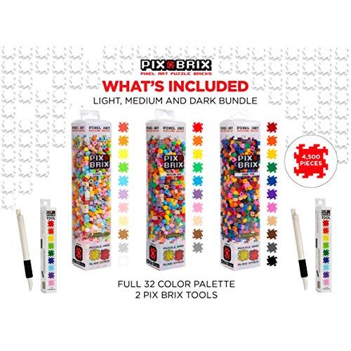 【並行輸入品】Building Bricks Bundle With Tool, 4500 Piece Pix Brix Pixel Art Pの画像