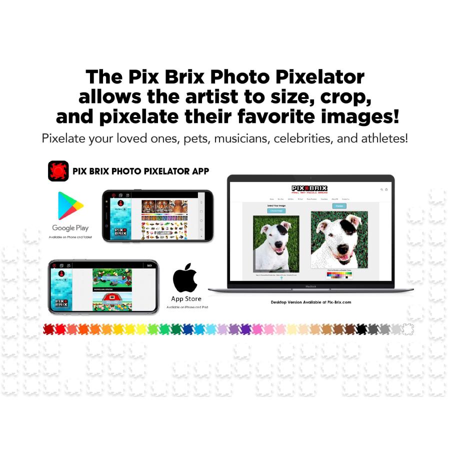 【並行輸入品】Building Bricks Bundle With Tool, 4500 Piece Pix Brix Pixel Art Pの画像