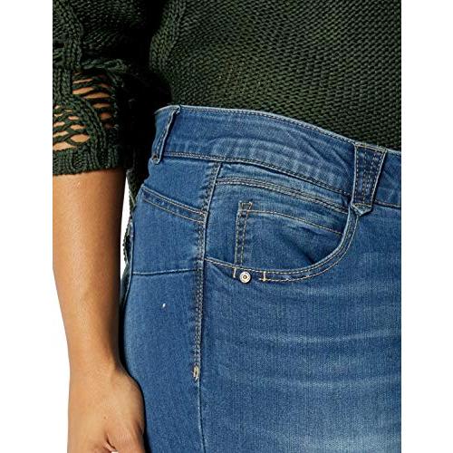 【並行輸入品】Democracy womens Petite "Ab"solution Jegging Jeans， Blue， 4 Petit_4