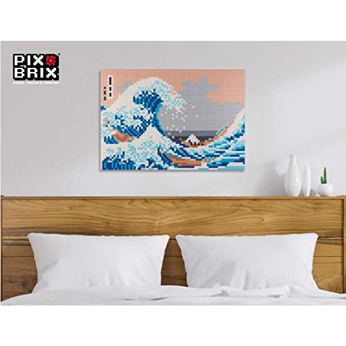 【並行輸入品】Pix Brix Pixel Art Puzzle Bricks   The Great Wave Off Kanagawa Pの画像