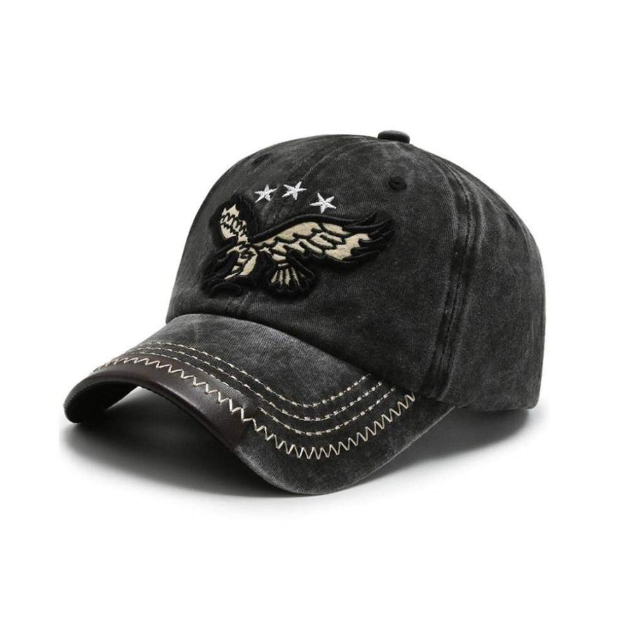 【並行輸入品】[XibeiTrade] ヴィンテージイーグルコットン野球帽女性メンズスポーツアウトドアカジュアルサンハット (Khaki) Xi |  | 03