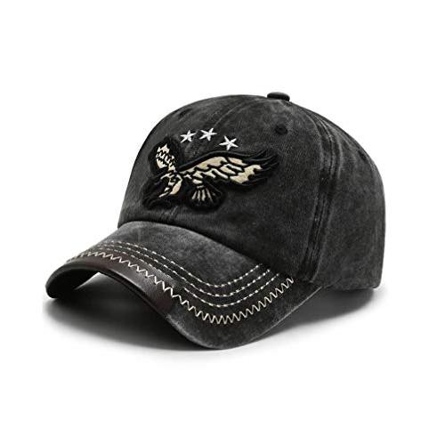 【並行輸入品】[XibeiTrade] ヴィンテージイーグルコットン野球帽女性メンズスポーツアウトドアカジュアルサンハット (Khaki) Xi |  | 04