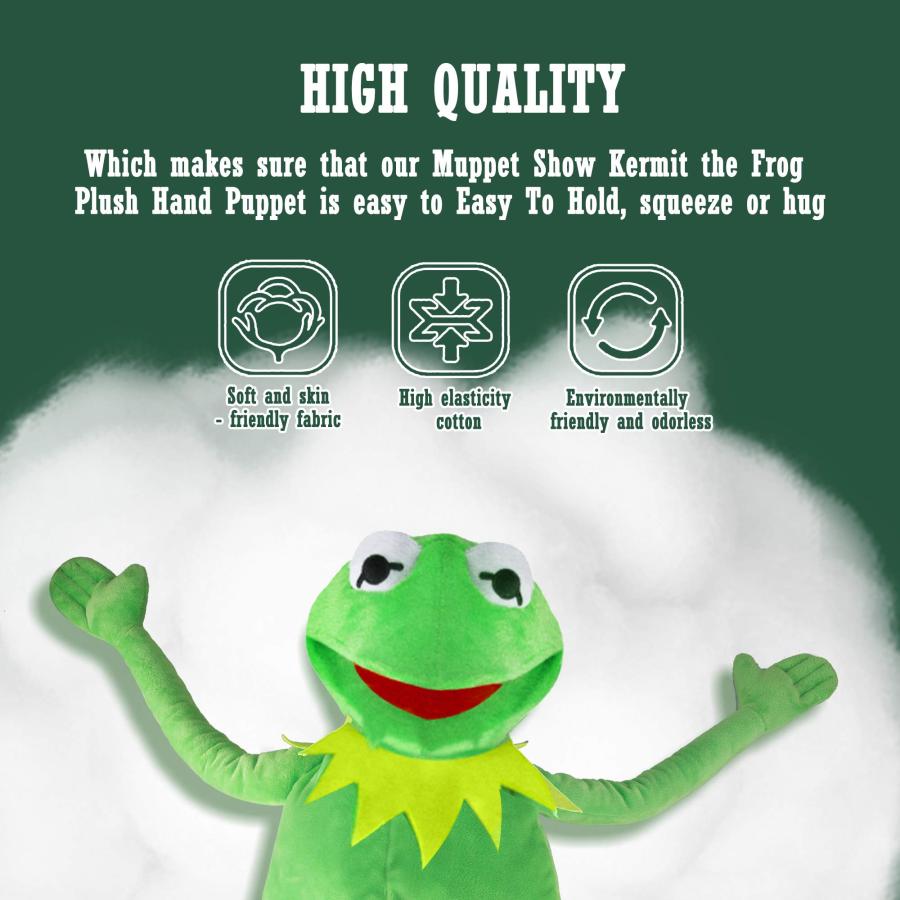 【並行輸入品】Kermit Frog Puppet， The Muppet Show， Soft Hand Frog Stuffed Plus_9