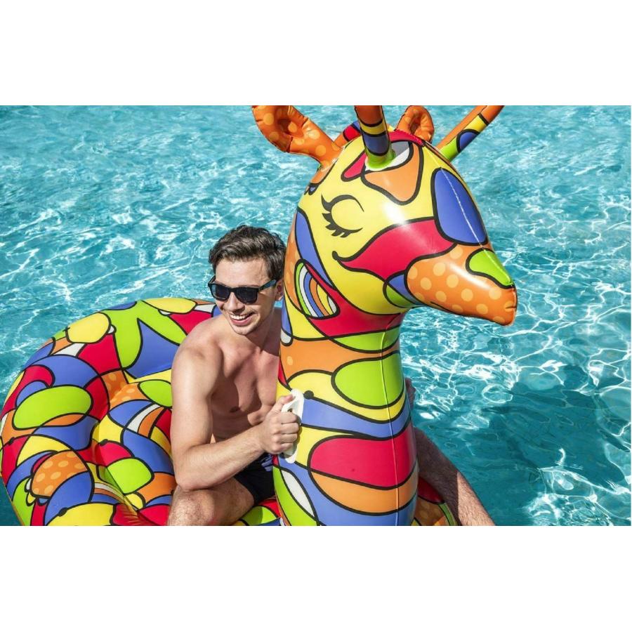 並行輸入品】H2OGO Pop Giraffe Ride On Swimming Pool Float Lake 