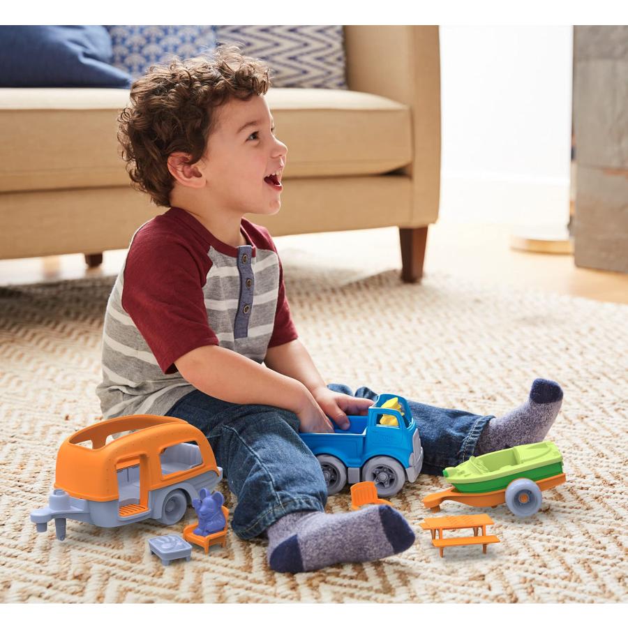 【並行輸入品】Blue/Orange 10 Piece Pretend Play， Motor Skills， Kids Toy Vehic_3