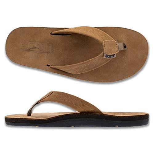 並行輸入品】Scott Hawaii メンズ ルナサンダル | レザーサンダル