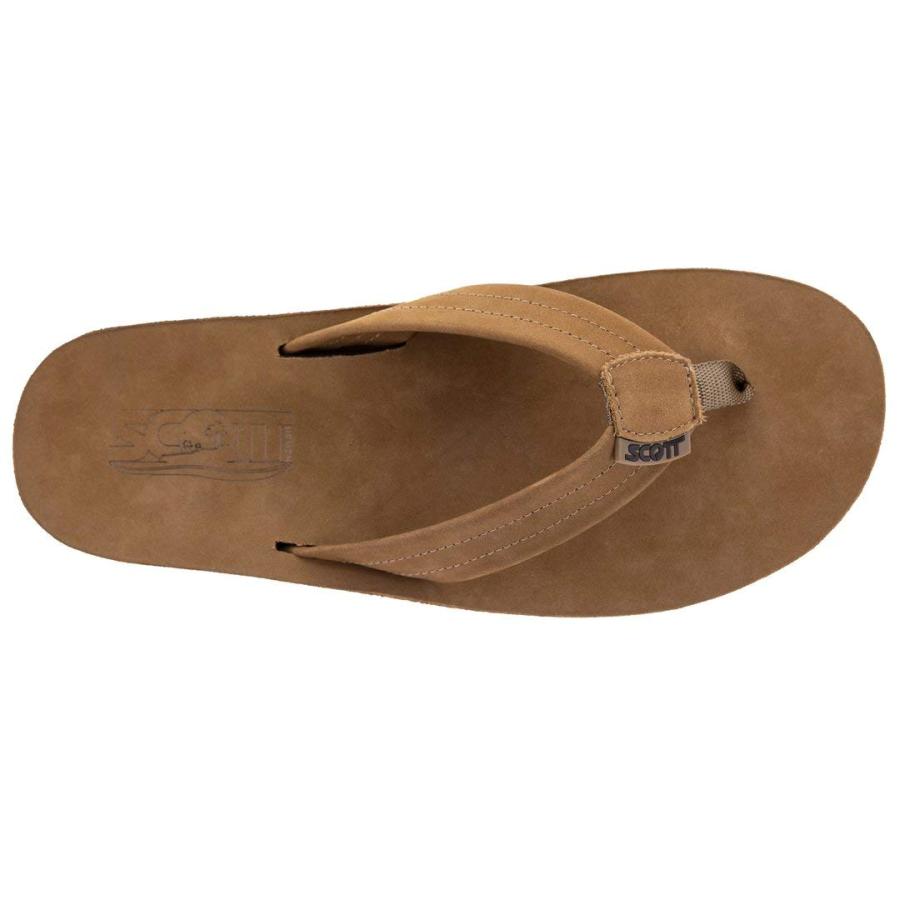 並行輸入品】Scott Hawaii メンズ ルナサンダル | レザーサンダル