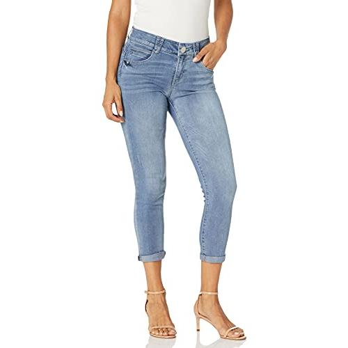 【並行輸入品】Democracy womens Petite "Ab"solution Crop Jeans， Light Blue， 12 P_1