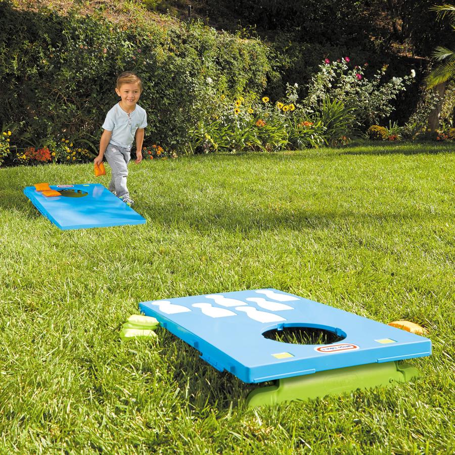 【並行輸入品】Little Tikes 5 in 1 Cornhole Game Set Indoor Outdoor Toy w Bowliの画像