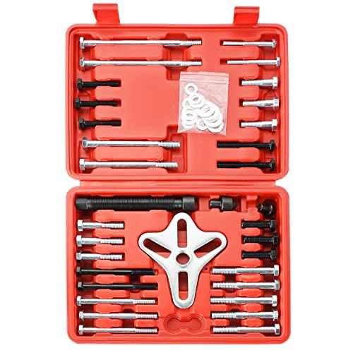 【並行輸入品】ATPEAM ハーモニックバランサープラー 46個 | ステアリングホイールプーラーキット ハーモニックバランサー クランクシャフ