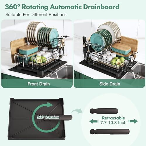 【並行輸入品】MAJALiS 水切りラック, ブラック,【2段式】 MAJALiS Dish Drying Rack for Kitchen C |  | 04