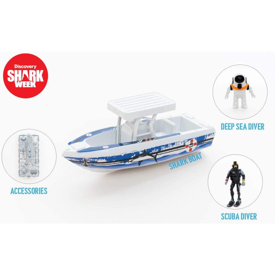 【並行輸入品】Shark Week Discovery ディープオーシャン エクスプローラー ビッグトイ プレイセット 子供用 トイボート アク |  | 03