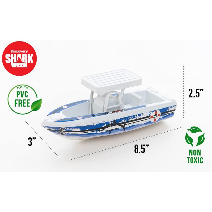 【並行輸入品】Shark Week Discovery ディープオーシャン エクスプローラー ビッグトイ プレイセット 子供用 トイボート アク |  | 06