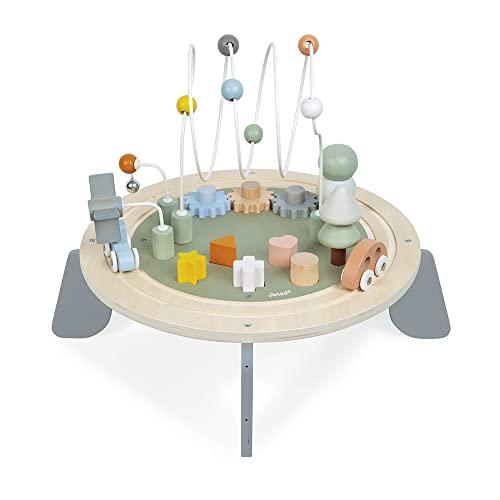 【並行輸入品】Janod J04402 Sweet Cocoon Wooden Activity Multi Play Table Toddlの画像