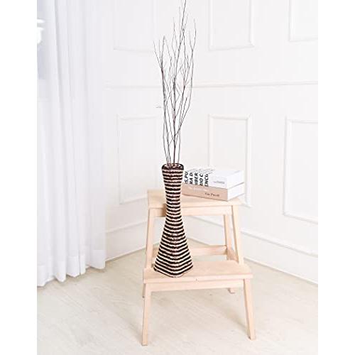 【並行輸入品】Leewadee Large Floor Vase   Handmade Flower Holder Made of Bambo |  | 04