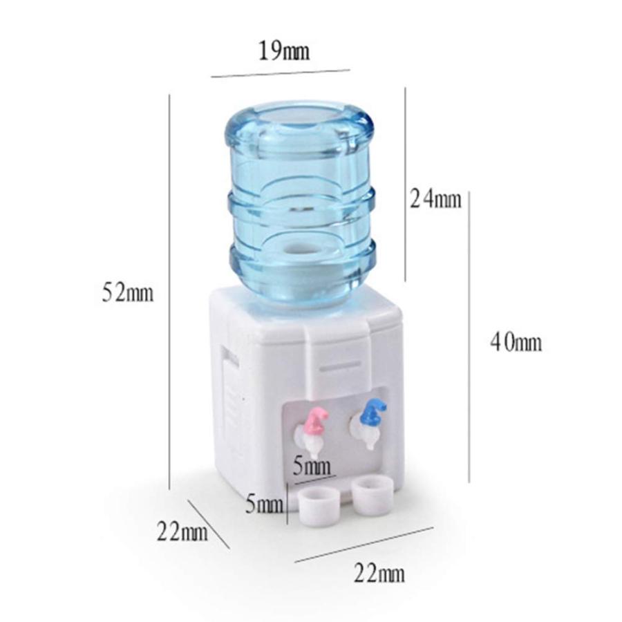 【並行輸入品】ドールハウスウォーターディスペンサー プラスチック製ミニチュアウォーターディスペンサー ミニ家庭用ウォータークーラー おもちゃ ド_3
