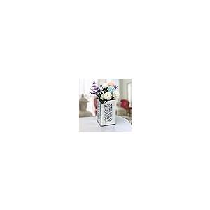 並行輸入品】ミラー花瓶 (6x6x10インチ) クラッシュダイヤモンドミラー