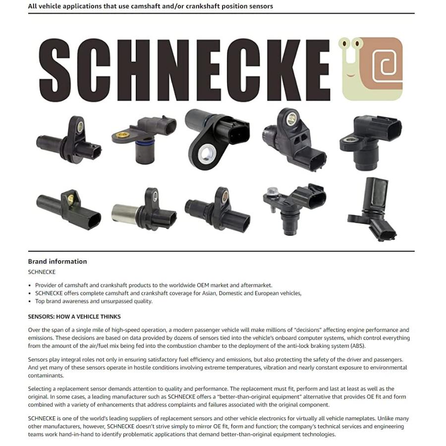 まは 並行輸入品】SCHNECKE 31 25764 カムエンジンカムシャフトポジション
