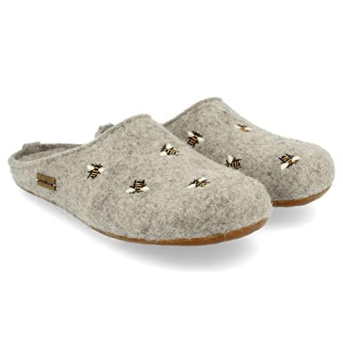 【並行輸入品】Haflinger APIスリッパ， シルバーグレー， 10 10.5 HAFLINGER Women's API Slipper_1