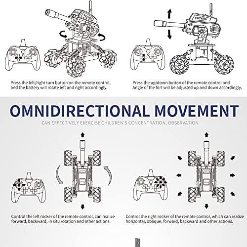 【並行輸入品】VANLINNY Robot Kits,360° Drifting RC Tank Toy,Science Projects f_5