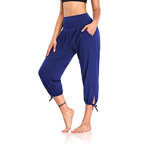 DIBAOLONG Womens Yoga Capri Pants Loose Yoga Pants Comfy Lounge  並行輸入品｜allinone-d｜02