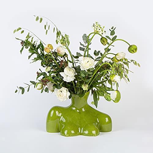 並行輸入品】OIUT 曲線的 女性型 つぼ花瓶 人体花瓶 セラミック女性