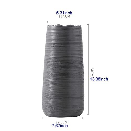 【並行輸入品】Flower Vase Vase Decoration Creative Gray White Simple Flower Arの画像