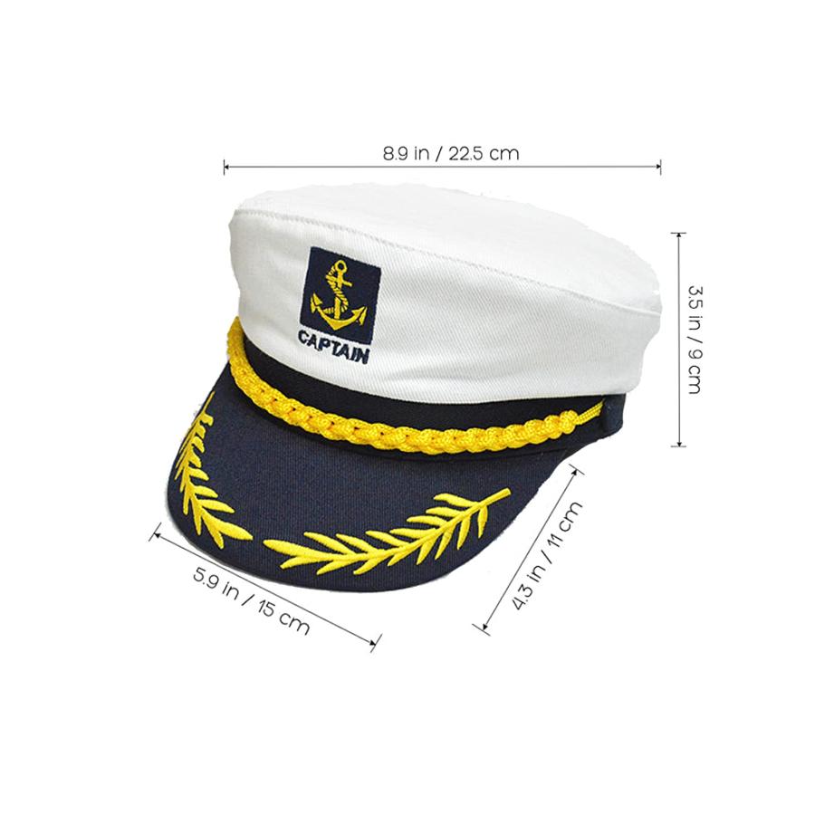【並行輸入品】Pinsway 6PC Yacht Captain Hat Nautical Themed Sailor Boat Ship S_3