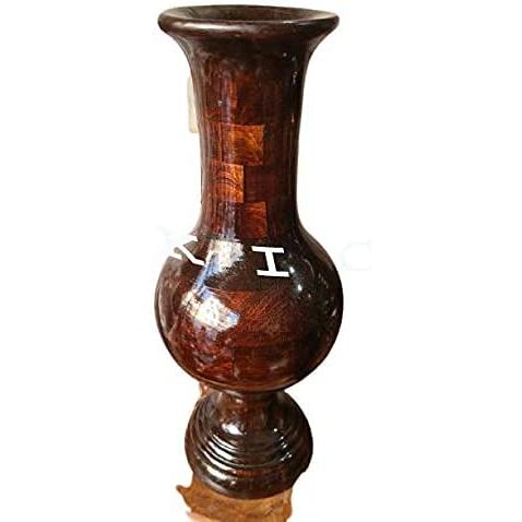 【並行輸入品】Antique 12 Inch Brown Shikar Flower Vase/Pot for Home Decoration_8