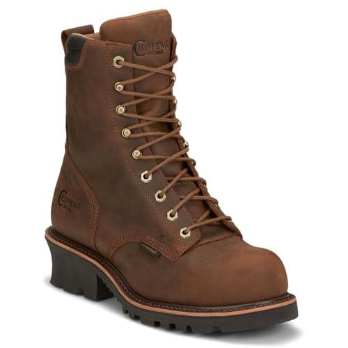 並行輸入品】Chippewa メンズ Valdor 8インチ 防水合成つま先