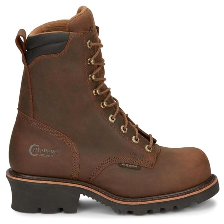 並行輸入品】Chippewa メンズ Valdor 8インチ 防水合成つま先