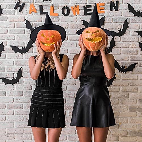 【並行輸入品】8点 ハロウィン 魔女 帽子 魔女 コスチューム アクセサリー ハロウィン コスプレパーティー ブラック 8 PCS Hallow_4