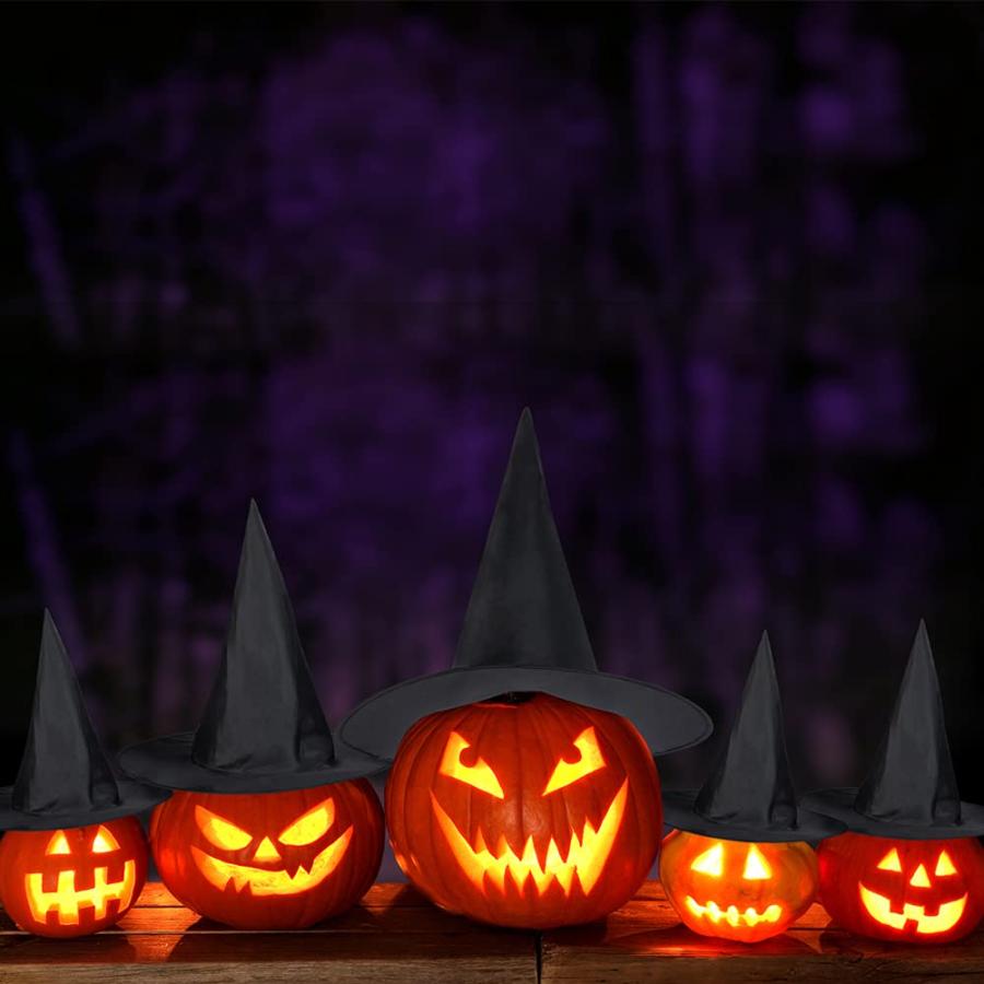 【並行輸入品】8点 ハロウィン 魔女 帽子 魔女 コスチューム アクセサリー ハロウィン コスプレパーティー ブラック 8 PCS Hallow_9
