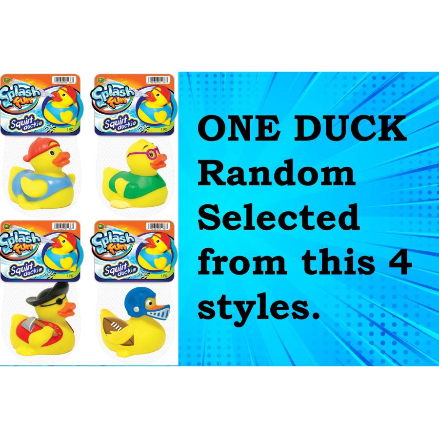 【並行輸入品】JA RU 水噴出 3インチ イエローラバーアヒル (アヒルの詰め合わせ1個) バスタブ&シャワーおもちゃ 子供 赤ちゃん 幼児 |  | 06