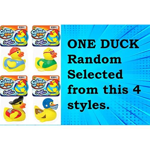 【並行輸入品】JA RU 水噴出 3インチ イエローラバーアヒル (アヒルの詰め合わせ1個) バスタブ&シャワーおもちゃ 子供 赤ちゃん 幼児 |  | 07