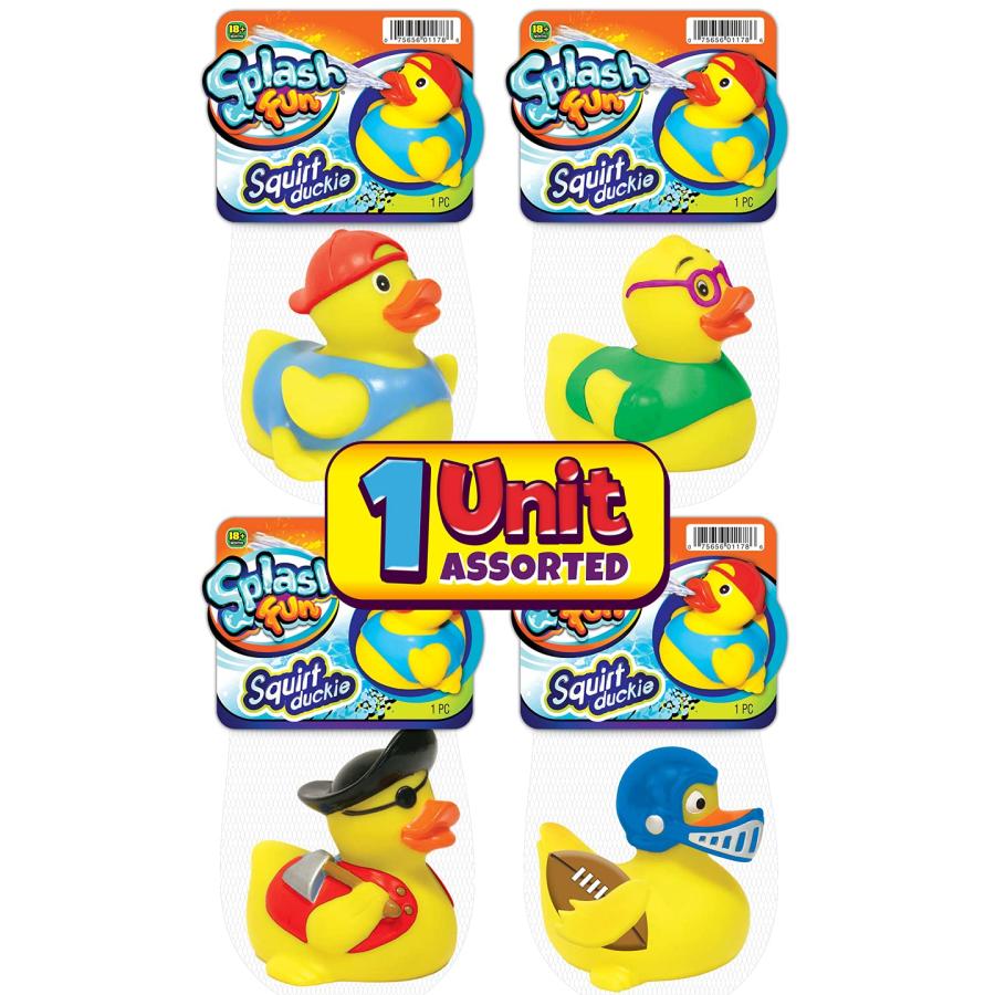 【並行輸入品】JA RU 水噴出 3インチ イエローラバーアヒル (アヒルの詰め合わせ1個) バスタブ&シャワーおもちゃ 子供 赤ちゃん 幼児 |  | 09