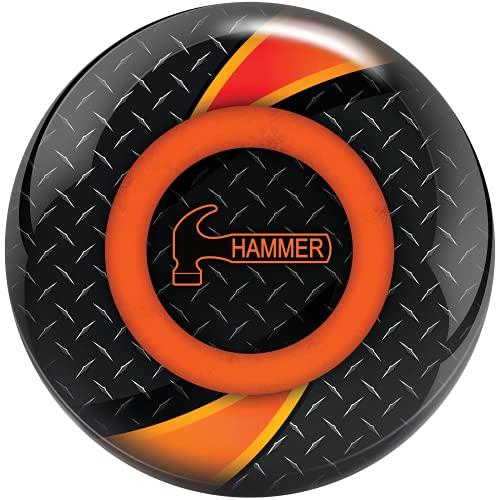 並行輸入品】Hammer タービン ボウリングボール ブラック/オレンジ 15