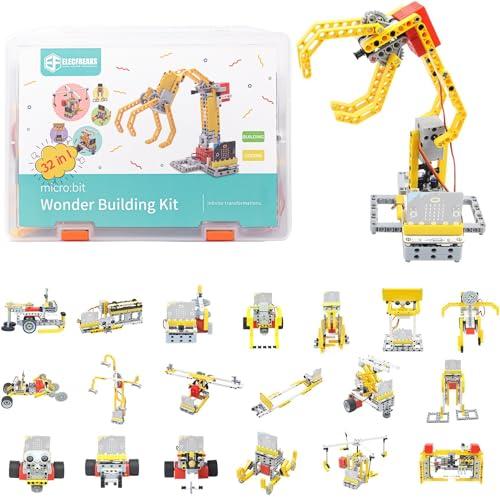 【並行輸入品】ELECFREAKS microbit 32 in 1 ワンダービルディングブリックコーディングキット プログラム可能なSTEM教の画像