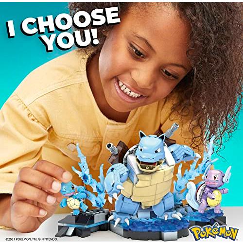 【並行輸入品】MEGA Pok〓mon Squirtle Evolution Building Set with 379 Bricks andの画像